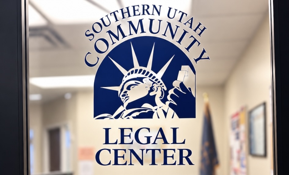 SUCLC St. George Door logo SUCLC logo on window photo